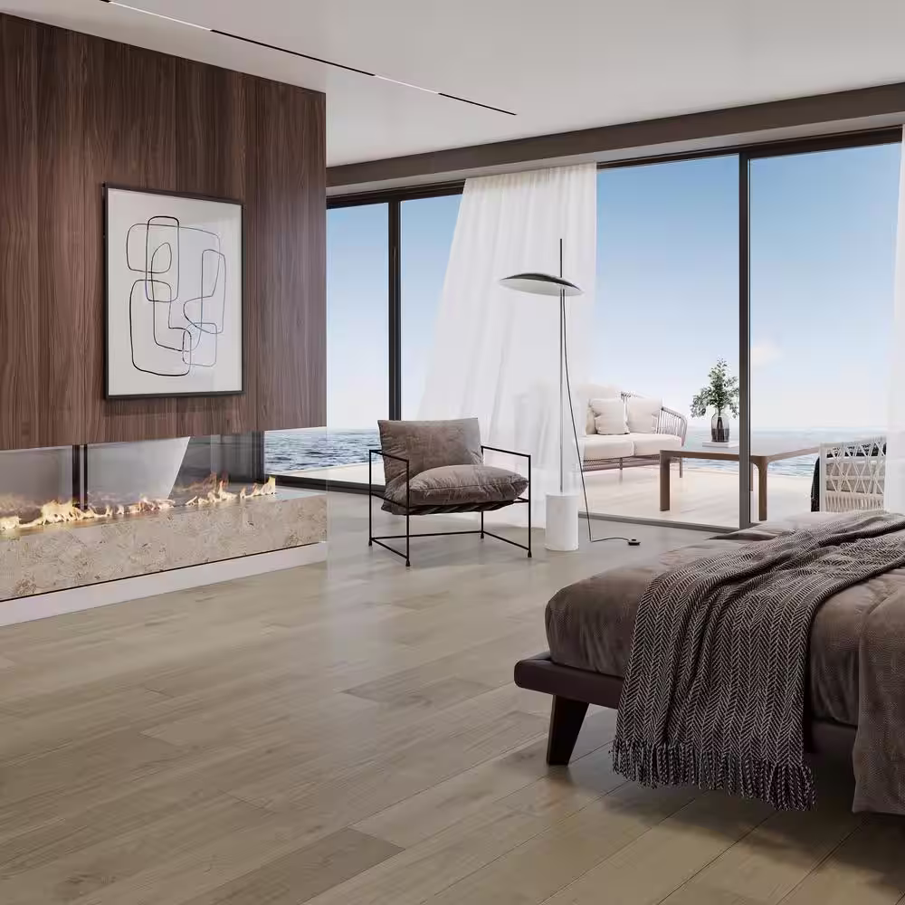 Malibu Wide Plank Avalon French Oak 3/8 in. T x 6.5 in. W Water Resistant Wirebrushed Engineered Hardwood Flooring (23.6 sq. ft./case)