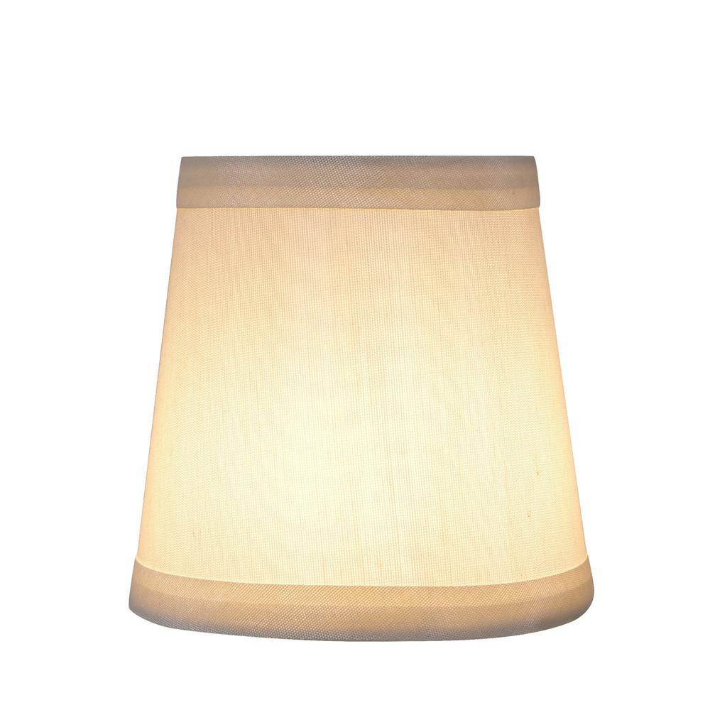 Aspen Creative Corporation 4 in. x 4 in. Off White Hardback Empire Lamp Shade (6-Pack)