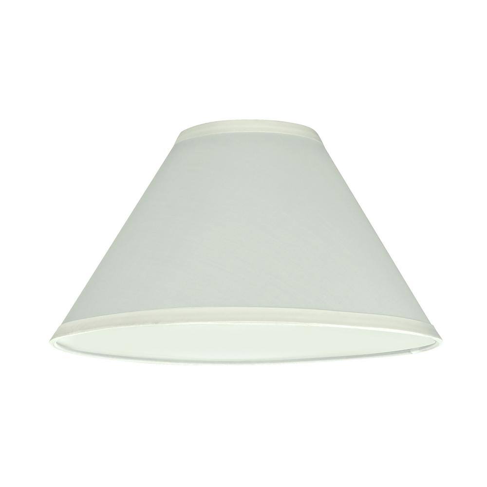 Aspen Creative Corporation 11 in. x 7 in. Off White Hardback Empire Lamp Shade