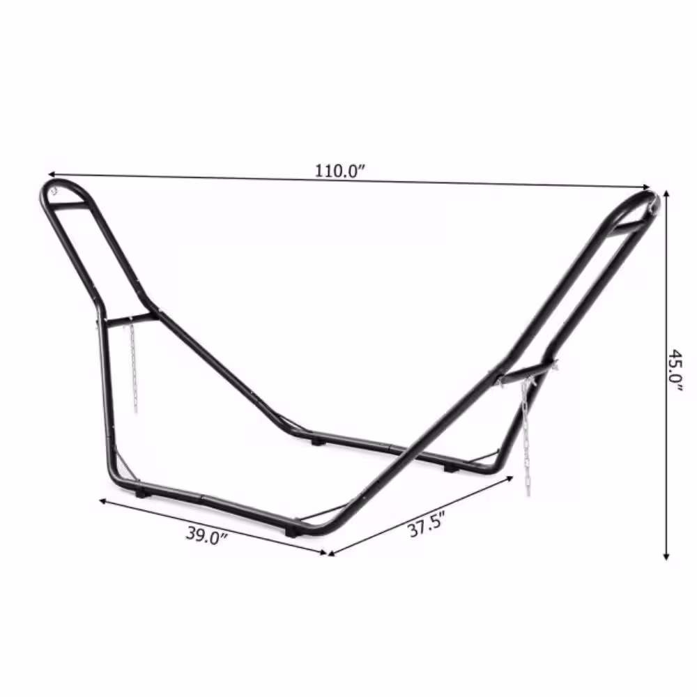 ANGELES HOME Steel Indoor and Outdoor Hammock Frame