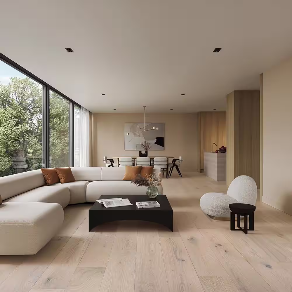 Malibu Wide Plank Torrey French Oak 9/16 in. T x 7.5 in. W Water Resistant Wire Brushed Engineered Hardwood Flooring (1259.3 sqft/pallet)