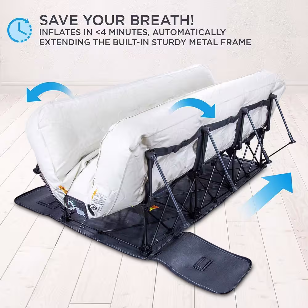 Ivation EZ-Bed 7 in. Queen Size Air Mattress with Built in Pump & Anti-Deflate Technology