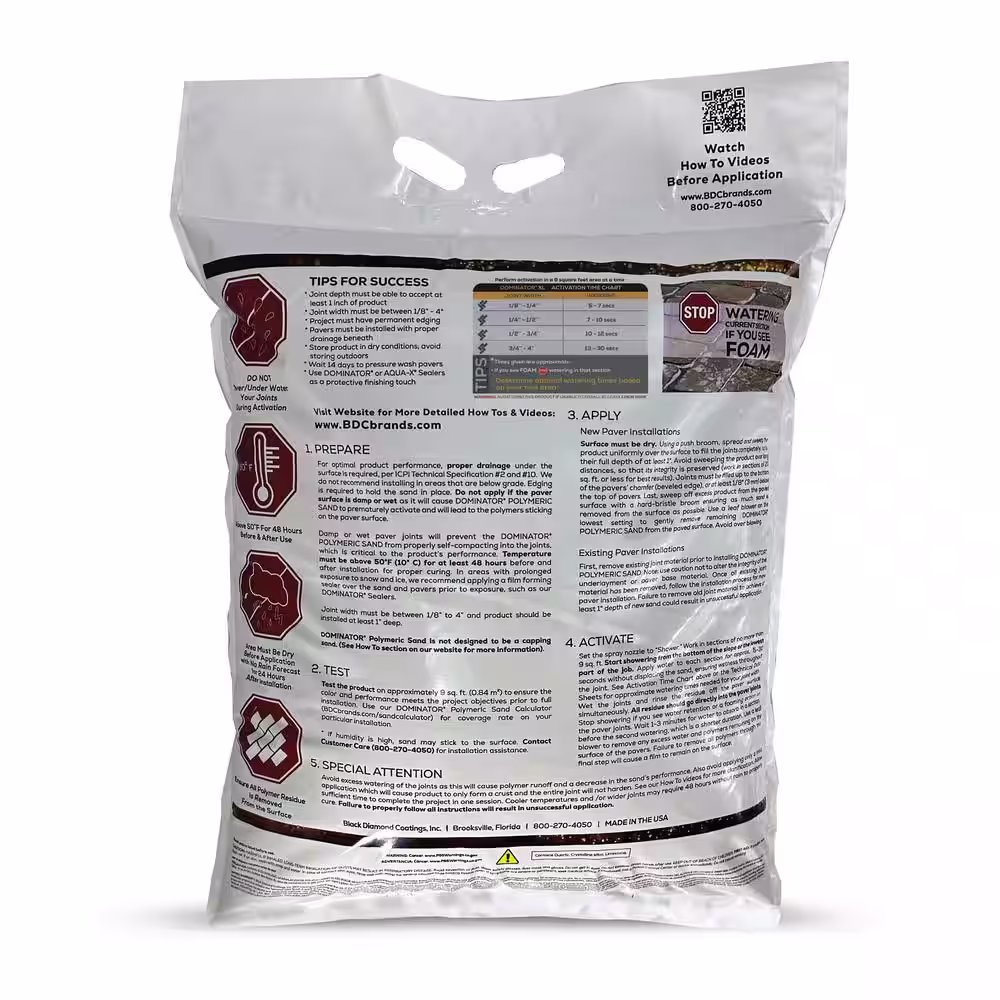 None 40 lbs. XL Polymeric Sand Midnight Black