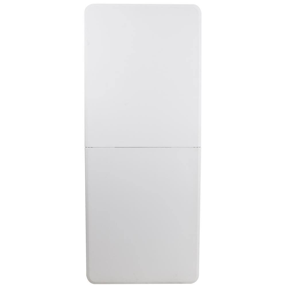 Carnegy Avenue 72 in. Granite White Plastic Tabletop Metal Frame Folding Table