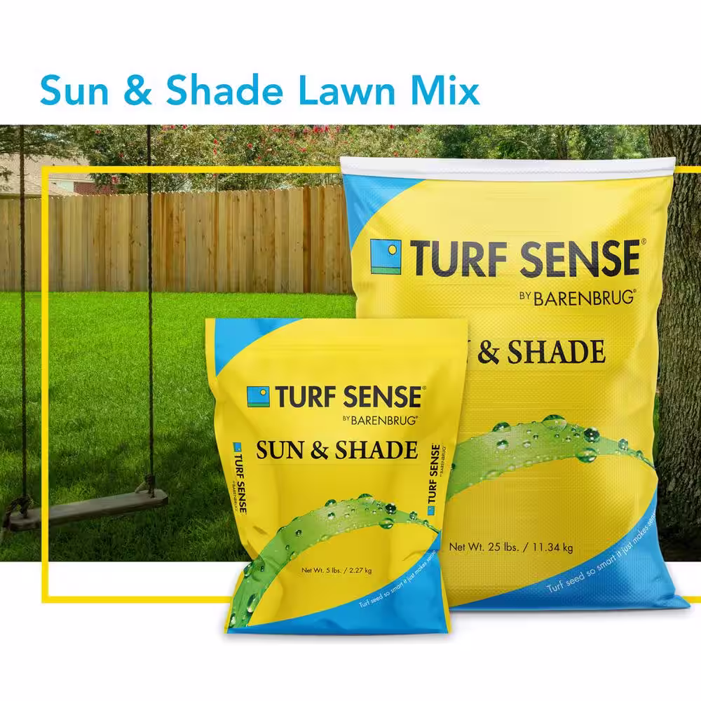 Barenbrug 5 lbs. 1,600 sq. ft. Turf Sense Sun and Shade Mix Grass Seed