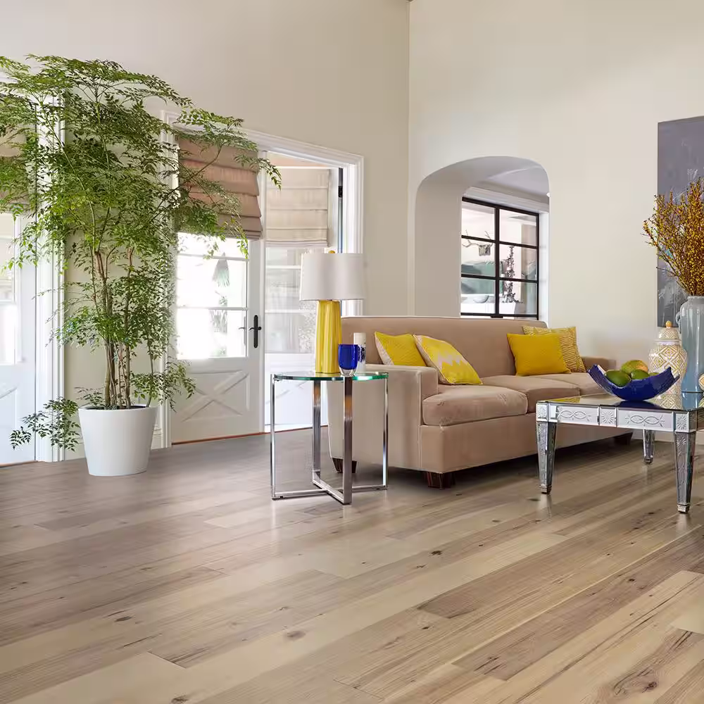 Malibu Wide Plank Camino Hickory 1/2 in. T x 7.5 in. W Water Resistant Wire Brushed Engineered Hardwood Flooring (1398.6 sq. ft./pallet)