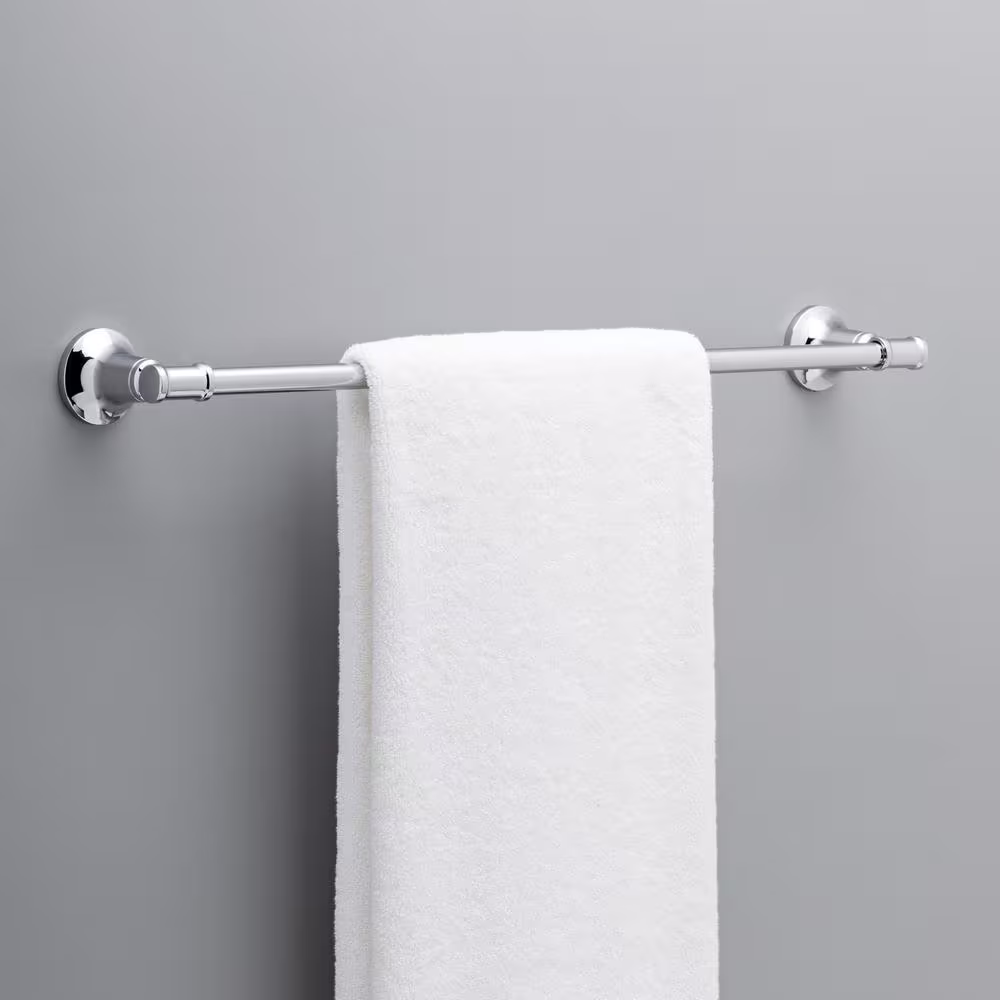 Delta Chamberlain 24 in. Wall Mount Towel Bar Bath Hardware Accessory in Polished Chrome