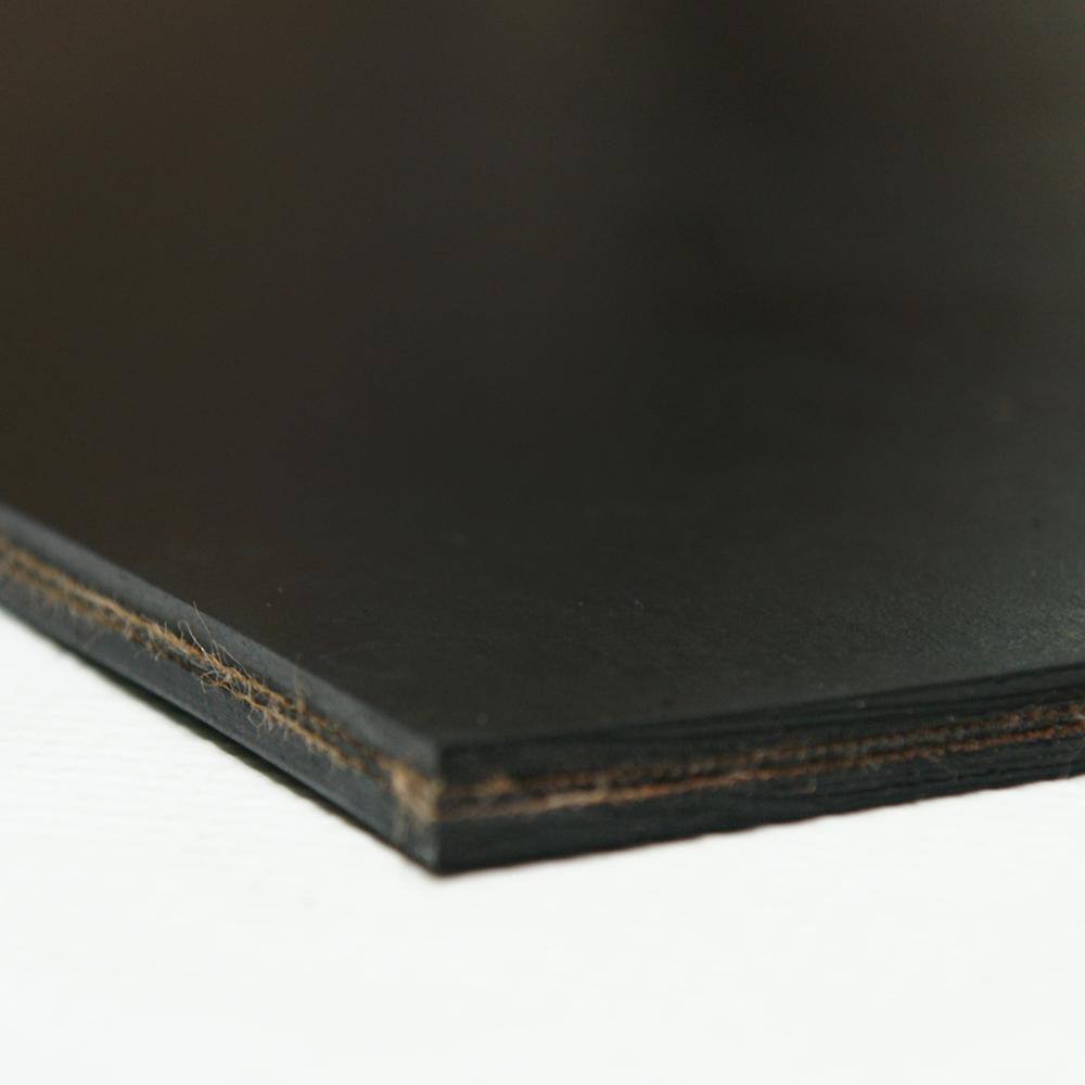 Rubber-Cal Heavy Black Conveyor Belt - 0.41 (3 ply) Thick x 6 in. Width x 48 in. Length - Rubber Sheet