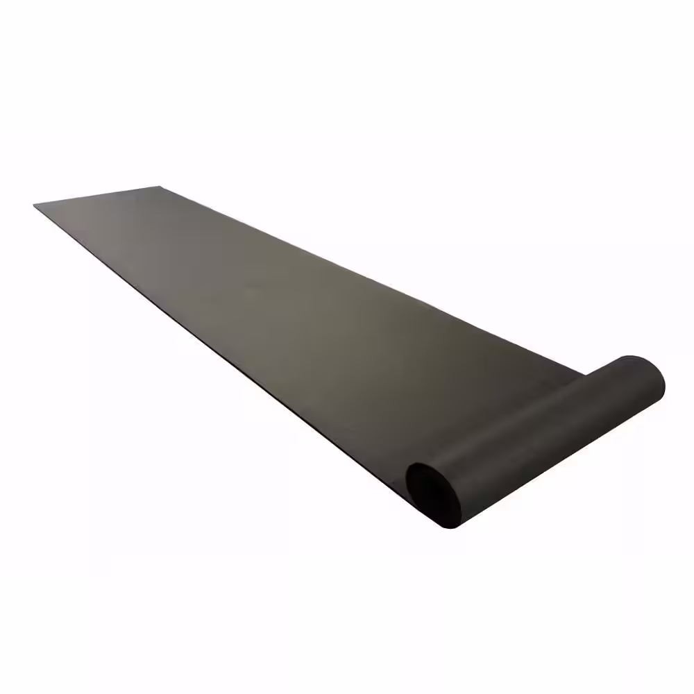 Rubber-Cal Recycled Flooring 1/4 in. T x 4 ft. W x 10 ft. L Black Commercial Rubber Flooring Mats