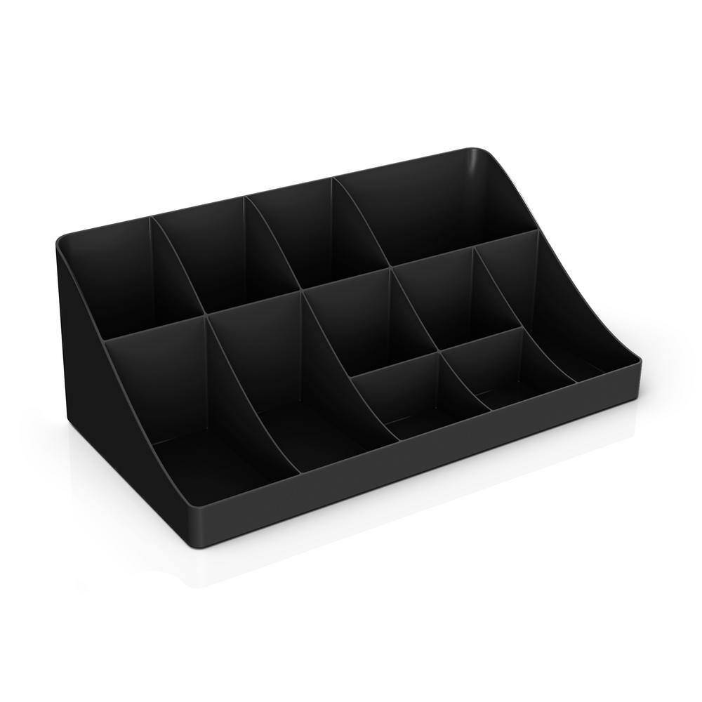 Mind Reader Black Coffee Condiment Organizer and 50 Capacity K-Cup Coffee Pod Holder Storage Organizer