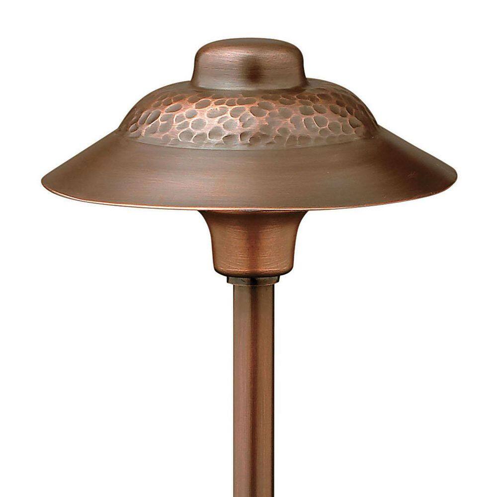 HINKLEY Path Essence Hammered Hardwired Olde Copper Path Light