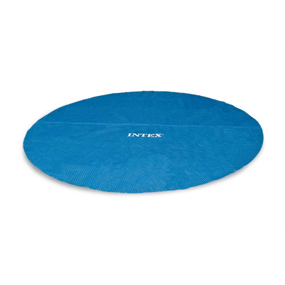 Intex Swimming Pool Solar Tarp Bundled with Metal Frame Above Ground Swimming Pool