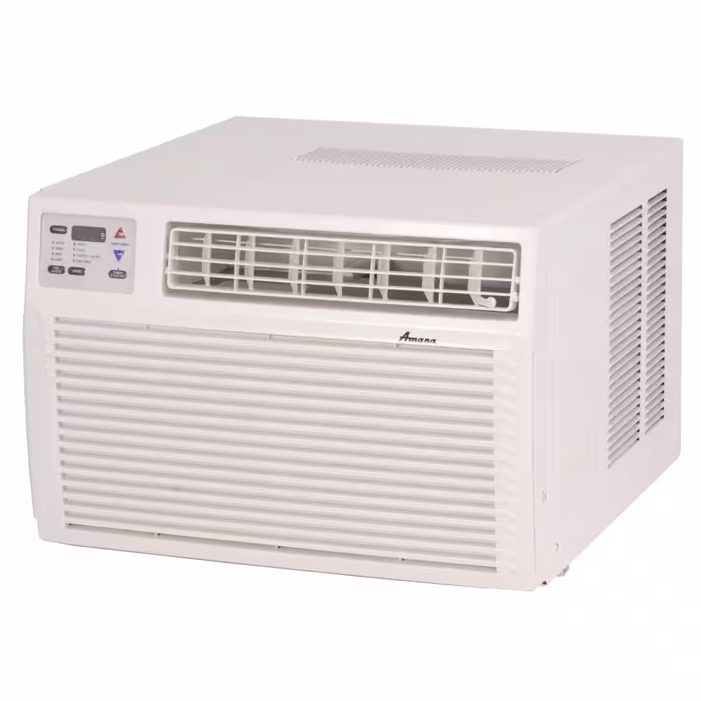 Amana 11,600 BTU R-410A Window Heat Pump Air Conditioner with 3.5 kW Electric Heat and Remote