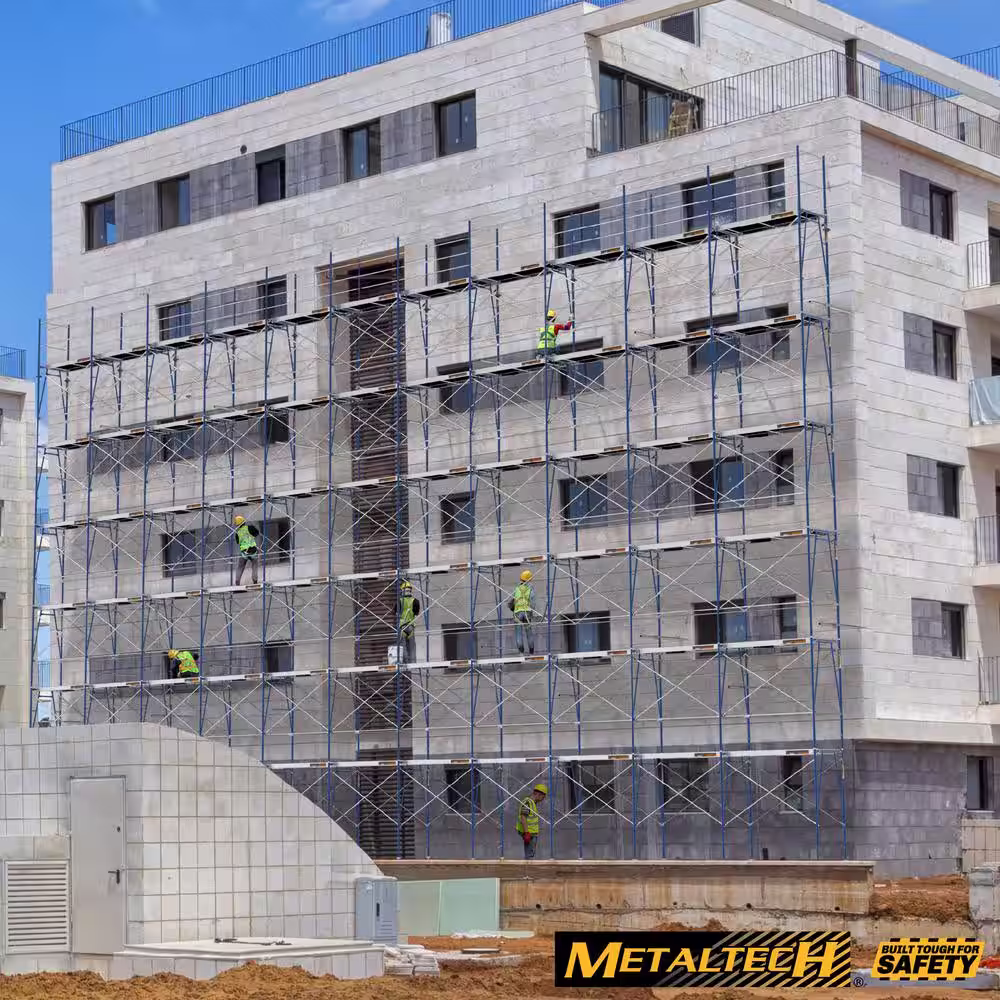 MetalTech Saferstack 6.67 ft. H x 3.15 ft. W Plaster Style Arch Frame with Coupling Pins and Springlocks