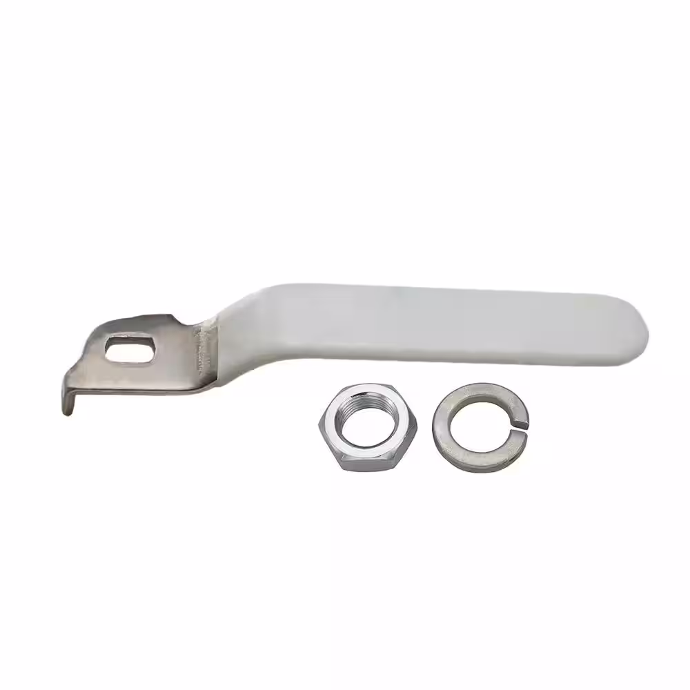 The Plumber's Choice Replacement Lever Handle for 1 in. Ball Valve, Stainless Steel Quarter Turn Vinyl Grip Handle for Easy Water Shutoff