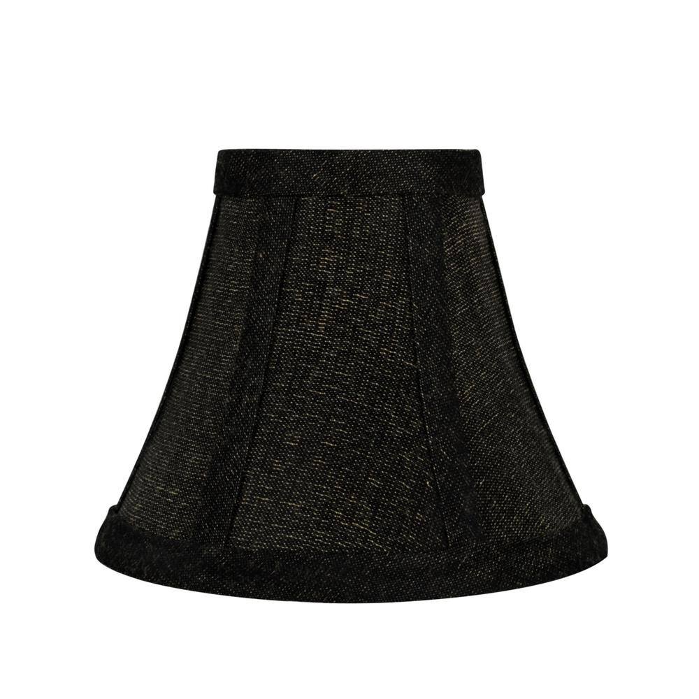 Aspen Creative Corporation 6 in. x 5 in. 2-Tone Black Bell Lamp Shade (9-Pack)